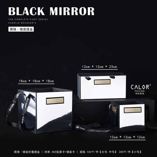 黑镜手提袋（2个/包） 商品图3