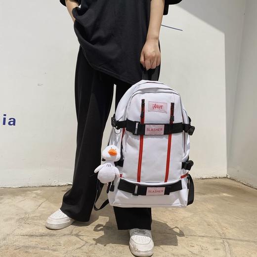 新款潮牌双肩包男女旅行包简约潮流滑板包时尚运动大容量登山包 商品图4