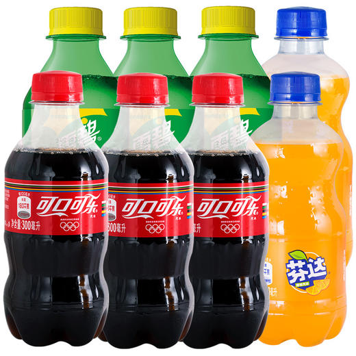 【食品酒水】可口可乐雪碧整箱12瓶小瓶装300ml迷你瓶装芬达无糖碳酸饮料汽水 商品图0