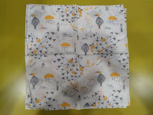 moimoln小云朵方巾婴儿新生儿手帕手绢口水巾LKX2WZ4C07 商品图1