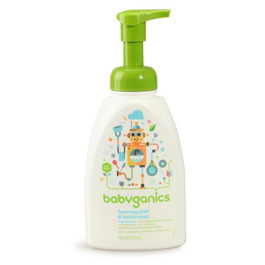 【一般贸易】美国甘尼克宝贝Baby Ganics 无香泡沫型奶瓶果蔬餐具清洁液 商品图2