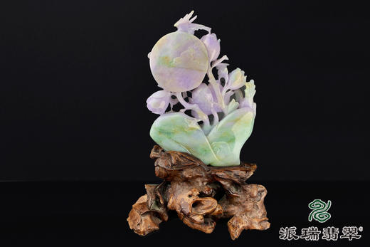 派瑞翡翠 翡翠摆件 糯种 三彩 商品图1