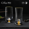 凯洛诗CALOPS金箔绿茶杯水晶玻璃耐热藏金泡茶杯家用套装礼盒水杯 商品缩略图0