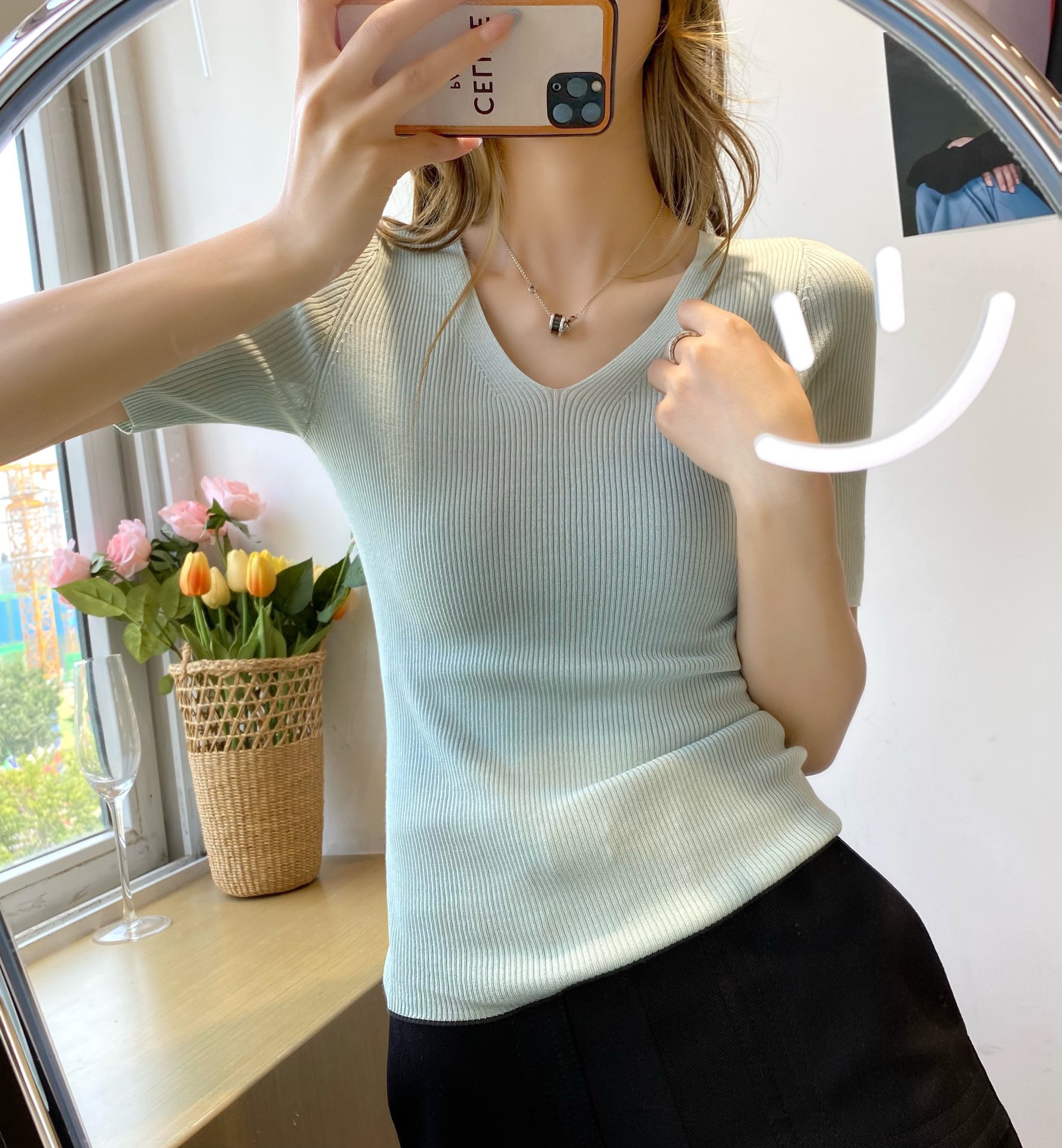 鄂s 桑蚕丝针织短袖011207