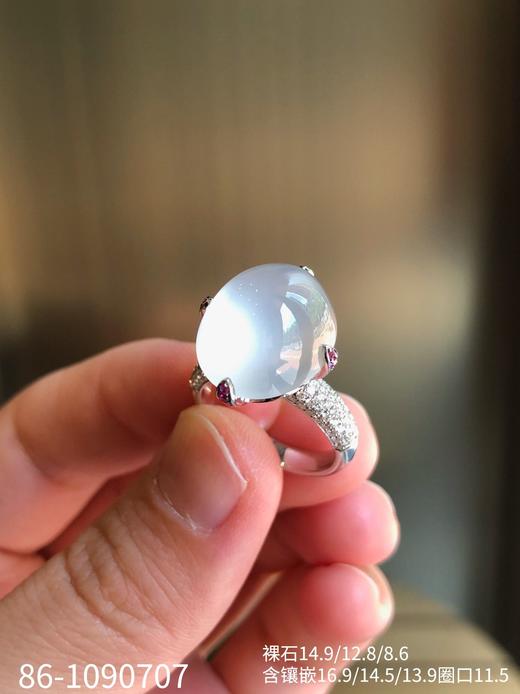 86-1090707，玻璃种蛋面戒指，具体价格微信咨询 商品图5