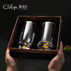 凯洛诗CALOPS金箔绿茶杯水晶玻璃耐热藏金泡茶杯家用套装礼盒水杯 商品缩略图3