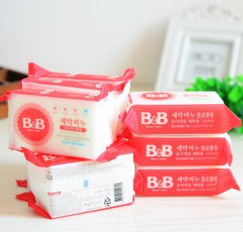 【4块装】韩国保宁（B&B）婴儿洗衣皂婴幼儿童洗衣肥皂宝宝洗衣皂200g*4 商品图2