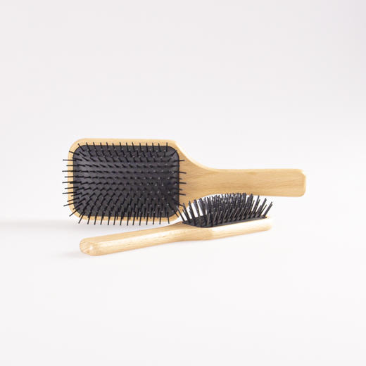 日式无印榉木黑齿梳子良品气囊按摩梳原木梳子 A-4354 商品图7