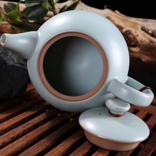 东道汝窑｜圆融壶（天青）2021款 商品图1