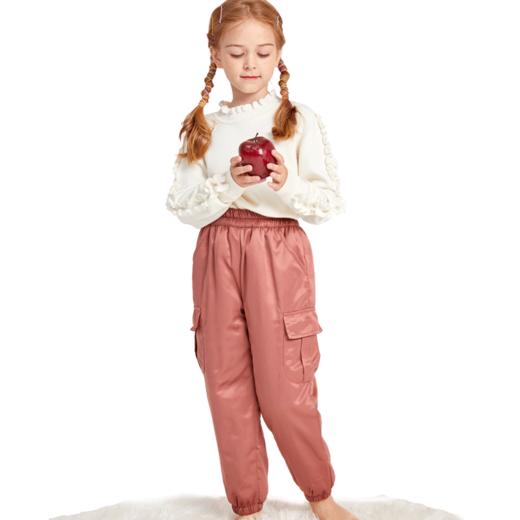 龙之涵 中小童全棉工装棉裤 贡缎夹棉裤子 商品图11