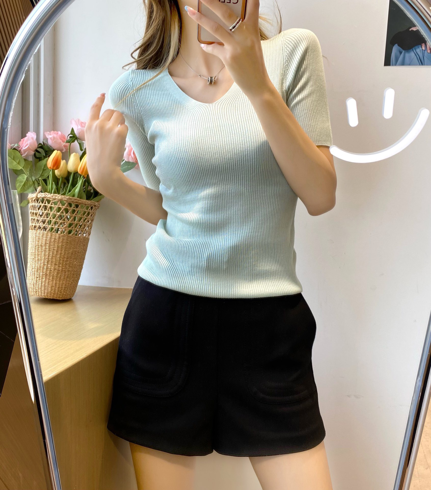 鄂s 桑蚕丝针织短袖011207