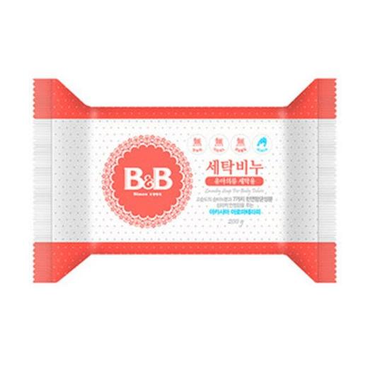 【4块装】韩国保宁（B&B）婴儿洗衣皂婴幼儿童洗衣肥皂宝宝洗衣皂200g*4 商品图1