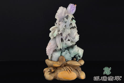 派瑞翡翠 翡翠摆件 糯种 三彩 商品图3