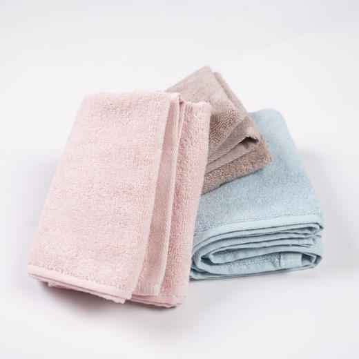 老米优品 /为肌肤护航~《日式无印纯色竹纤维毛巾》洗脸毛巾，柔软吸水，素色简约浴室面巾，一触即爱！ 商品图2