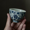 「景德镇仿古手绘明青花瓷鸡心杯」缠枝莲主人杯茶杯品茗杯单杯 商品缩略图1