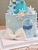 1027CAKE | 翻糖蝴蝶结 蓝色系 冰雪奇缘主题 爱莎蛋糕 商品缩略图1