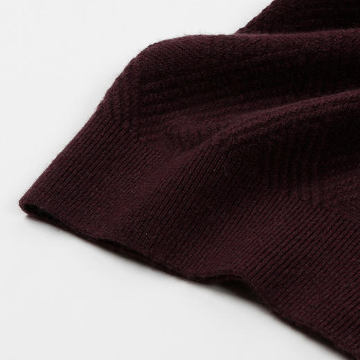 METTE羊绒世家2021年秋冬男士100%山羊绒衫时尚圆领绞花保暖毛衣 商品图3