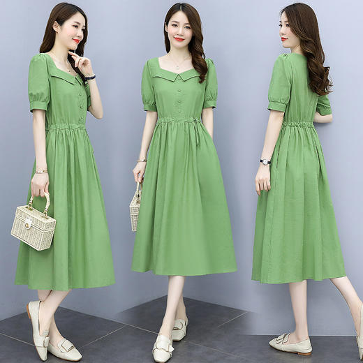 WZNH-XSLG933夏季时尚简约大方气质优雅收腰显瘦性感连衣裙 商品图3