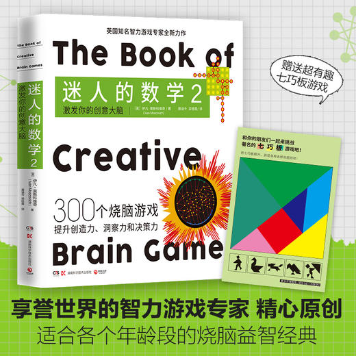 迷人的数学2 激发你的创意大脑 一本有故事的数学游戏书国际著名智力游戏专家的权威之作315个烧脑游戏呈现数学之美畅销书籍正版 商品图0
