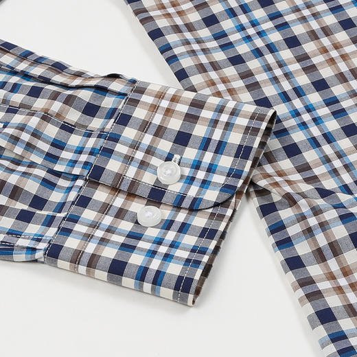 【纯棉衬衫】2021年秋冬男士纯棉衬衫时尚长袖休闲薄款免烫衬衣商务上衣 商品图8