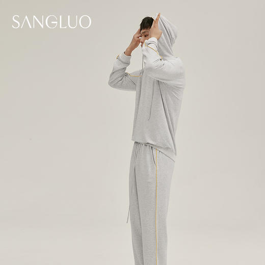 【积分兑换】日常运动风∣SANGLUO桑罗连帽情侣男可外穿家居服 商品图3
