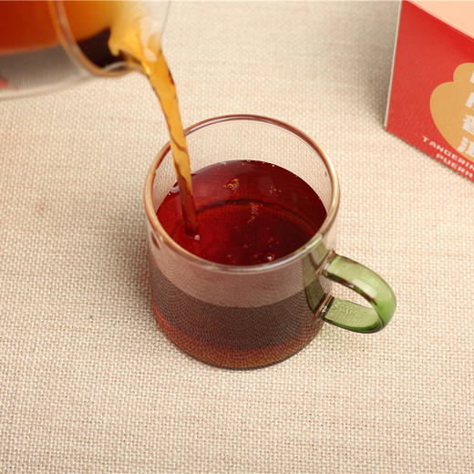 一球2020年红了新会陈皮柑普茶 大红柑云南普洱茶陈年老熟茶郎河茶叶40g 商品图4