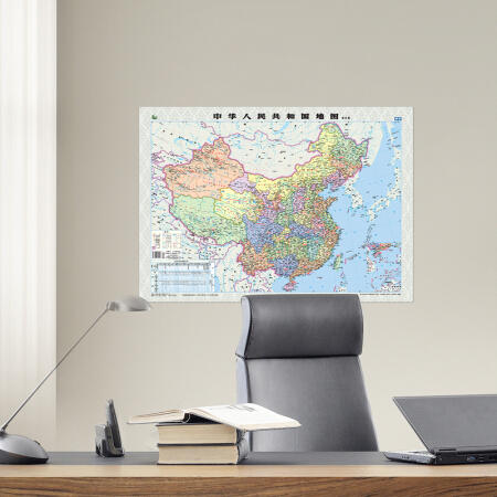得力中国地图18074(本色) 商品图1