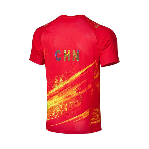 李宁Lining  AAYR359-1 专业运动短袖半袖T恤 红色版 商品图1