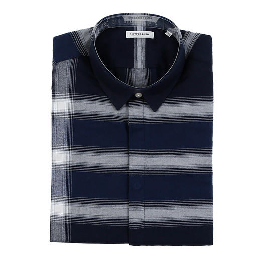 【纯棉衬衫】2021年秋冬男士纯棉衬衫时尚长袖休闲薄款免烫衬衣商务上衣 商品图14