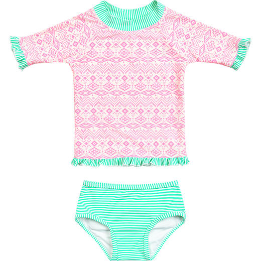 sisi新款儿童泳衣女童夏时尚宝宝泳衣婴幼童女宝分体泳衣 商品图4