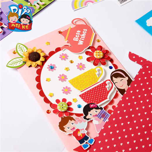 教师节礼物手工diy新款亲亲老师贺卡幼儿园儿童创意材料包送老师 商品图3