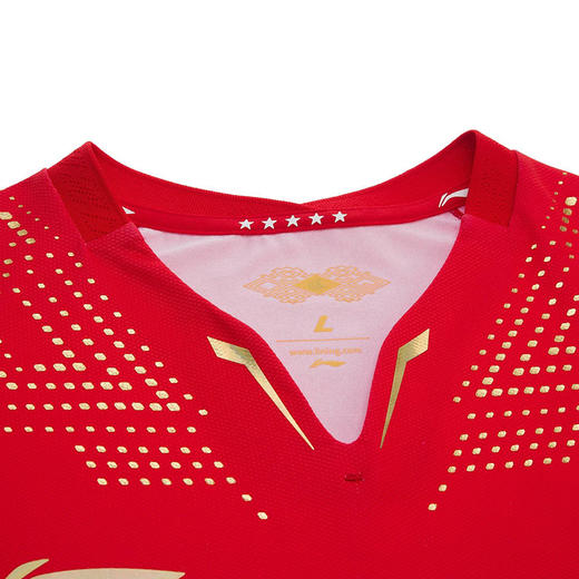 李宁Lining  AAYR359-1 专业运动短袖半袖T恤 红色版 商品图2
