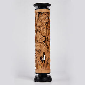 S 和谐黄杨木香筒25.5*6cm