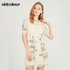 oldcolour欧珂勾花蕾丝直筒短袖连衣裙女夏季M25101511 商品缩略图3