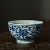 「景德镇手绘复古缠枝四季花仿明青花陶瓷品茗杯」功夫茶杯大号茶盏 主人杯 商品缩略图5
