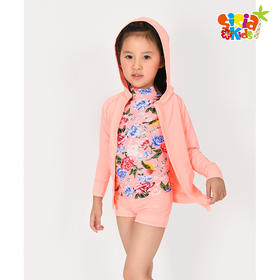 sisia2021新款儿童泳衣女童夏外套罩衫中大童防晒外搭披纱罩衫