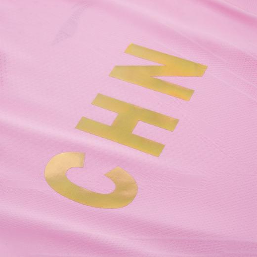 李宁Lining 国服 AAYR358-3 粉色版 专业女款运动短袖半袖T恤比赛服 商品图4
