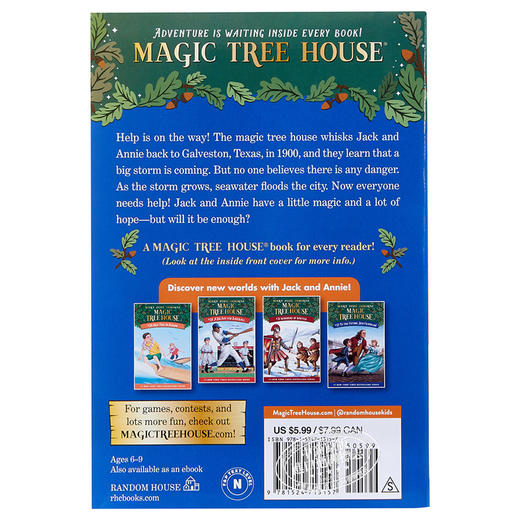 【中商原版】Magic Tree House 30 Hurricane Heroes in Texas 神奇树屋第一季30 儿童初级章节书故事 平装 英文原版小初文学 商品图1