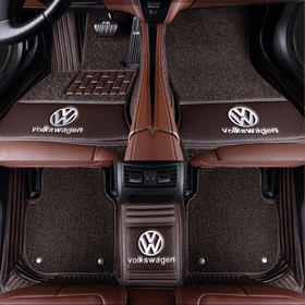 【汽车脚垫】汽车用品大众朗逸途观迈腾专用脚垫全包围帕萨特途昂丝圈汽车脚垫