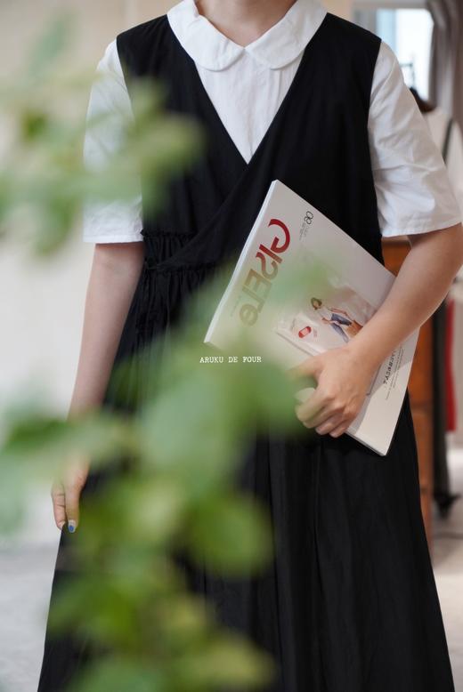 FRANCESCA浅灰/白/黑背心绑带裙 商品图5