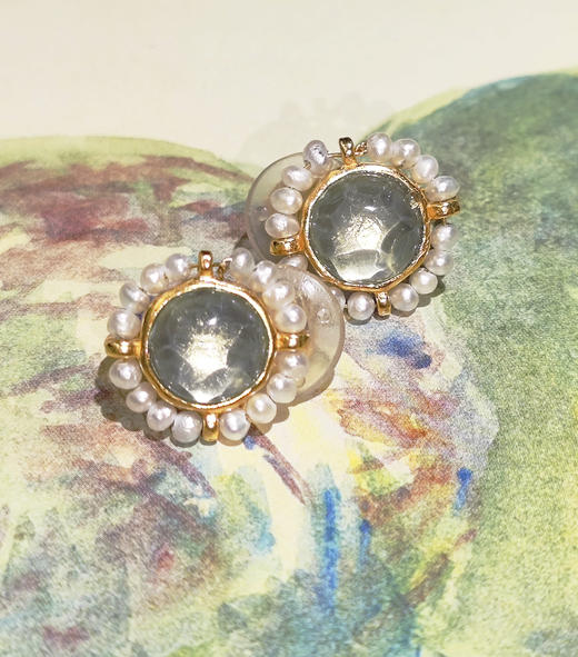 北京仓｜Goossens Paris-Venise-致敬·香奈儿女士-水晶 珍珠 耳钉［法国设计师］ 商品图3