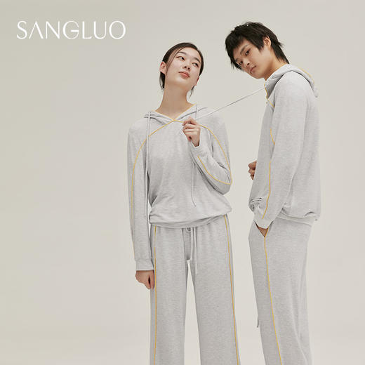 【积分兑换】日常运动风∣SANGLUO桑罗连帽情侣男可外穿家居服 商品图2