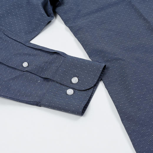 【纯棉衬衫】2021年秋冬男士纯棉衬衫时尚长袖休闲薄款免烫衬衣商务上衣 商品图6