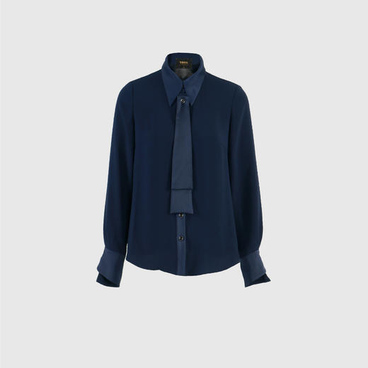 可拆卸飘带领OL气质上衣 商品图0