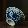 「景德镇手绘仿大明永乐青花陶瓷压手杯」复古内双狮原版茶杯品茗杯 主人杯 商品缩略图2