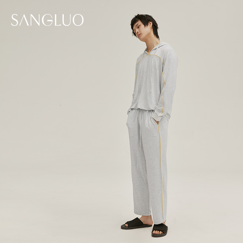 【积分兑换】日常运动风∣SANGLUO桑罗连帽情侣男可外穿家居服