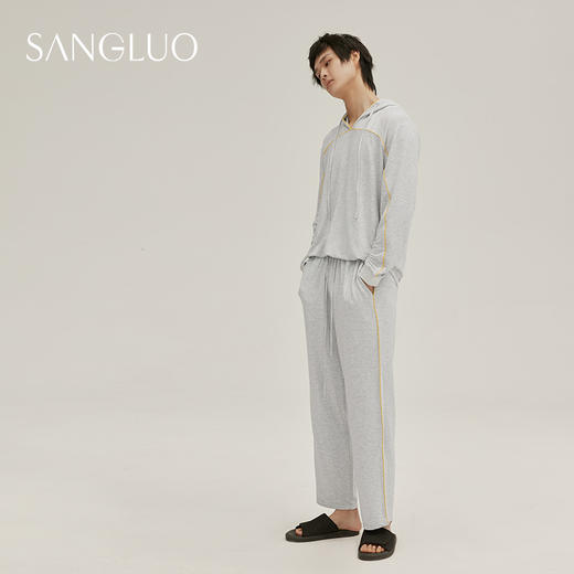 【积分兑换】日常运动风∣SANGLUO桑罗连帽情侣男可外穿家居服 商品图0