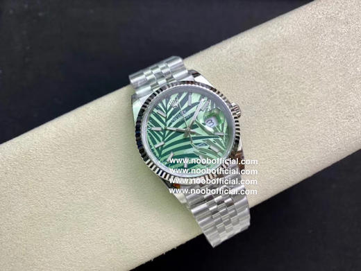 clean厂出品，2024劳力士日志系列36mm新款 橄榄绿色 丛林棕榈叶图案盘 竹叶盘稀缺款 2021劳力士日志系列36mm新款 橄榄绿色 丛林棕榈叶图案盘 竹叶盘，正品original原版开模的❕ 商品图3