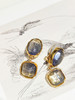 订购6个月到｜Goossens Paris-Cabochons Two-丹宁蓝 耳夹（无需耳洞）［法国设计师］ 商品缩略图2