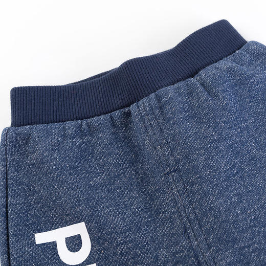 迪士尼男童春秋仿牛仔抓绒长裤 商品图5